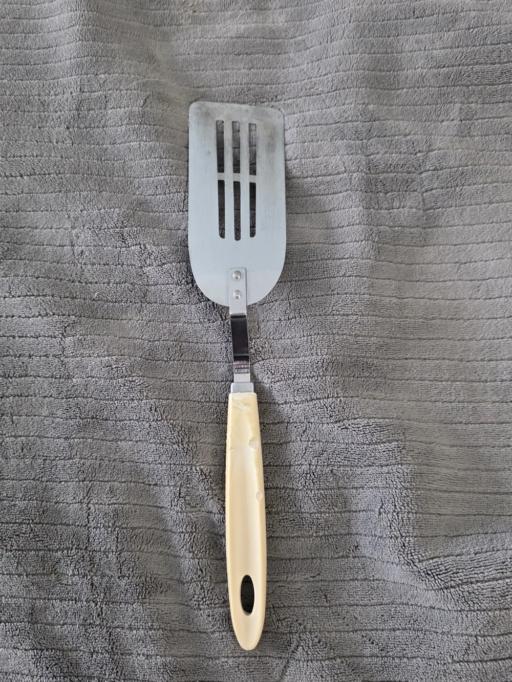 Vintage Androck Tulip Spatula Slotted Metal Turner Mid Century Kitchen USA MCM